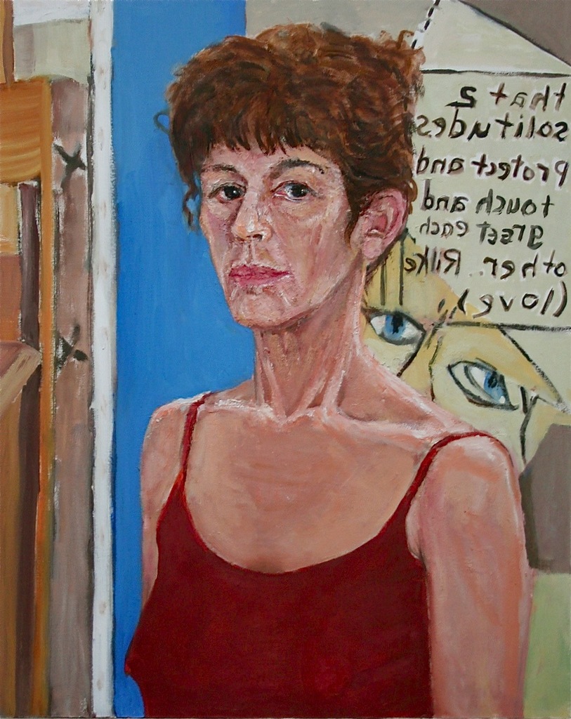 Self portrait in studio 2006